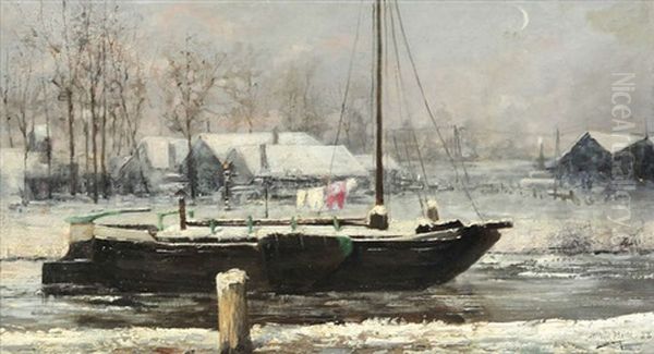 Chaloupe Ammaree En Hiver - view 1