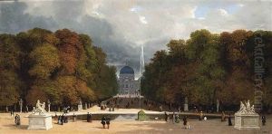 Promenading At The Tuilleries, Paris