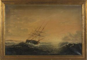 Ship At Anchor On A Lee Shore