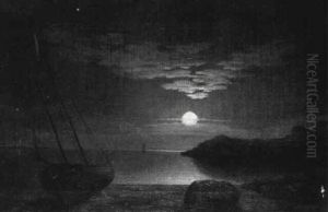 Moonlit Seascape by Mary Blood Mellen