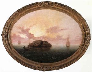 Ships Off Halfway Rock/off Gloucester, Massachusetts by Mary Blood Mellen