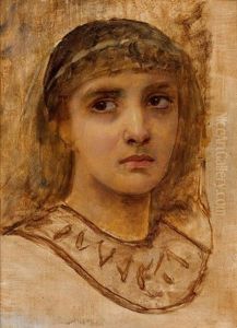 Portrait De Jeune Femme, Etude Pour Un Sujet Antique