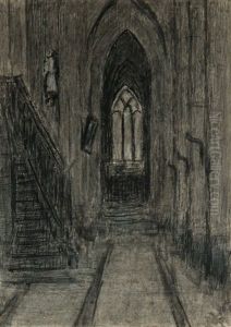 Church Interior by Xavier Mellery