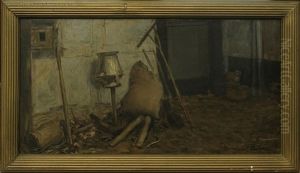 Interieur D'etable Au Chat by Xavier Mellery