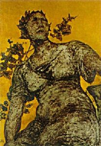 A Statue Of A Female Figure by Xavier Mellery
