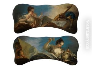 Allegorie Der Bildhauerei Sowie Allegorie Der Musik (pair Of Supraportes) by Joseph Melling