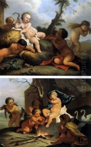 Die Vier Jahrenzeiten (set Of 4) by Joseph Melling