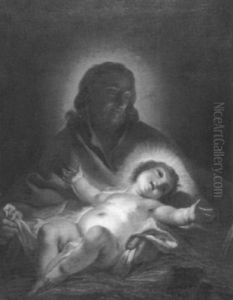 Joseph, Das Jesuskind Auf Dem Schos Tragend Joseph, Das Jesuskind Auf Dem Schos Tragend