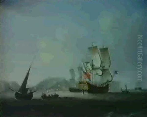 A Two Decker And Other Shipping Off Dover - view 1