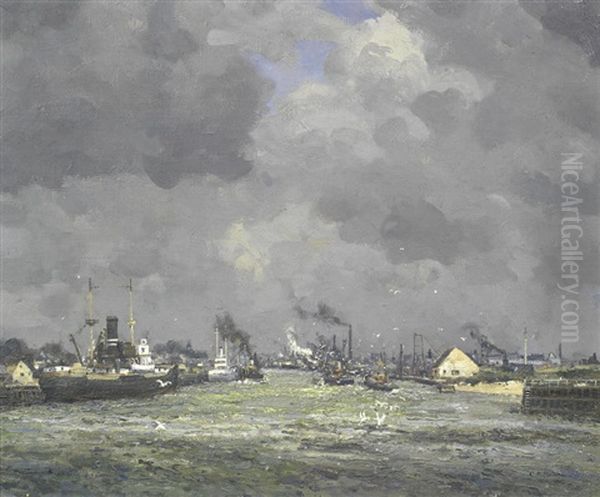 Boats On A River - view 1