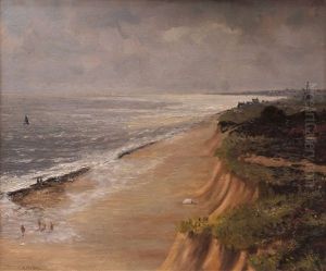 Beach Scene With Figures