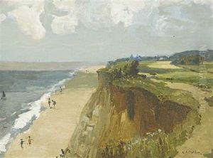 The Cliff Path, Hopton, Norfolk (recto) (+ The Cliffs At Hopton (verso); 2 Works) by Campbell A. Mellon