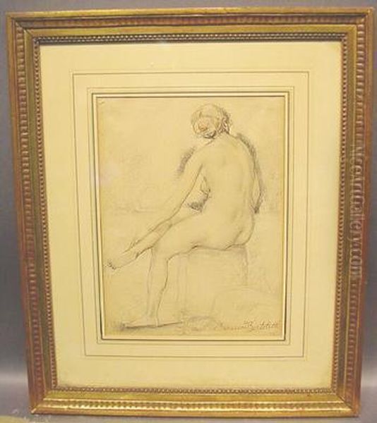 Seated Nude In A Landscape - view 1