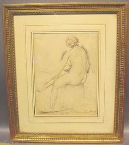 Seated Nude In A Landscape