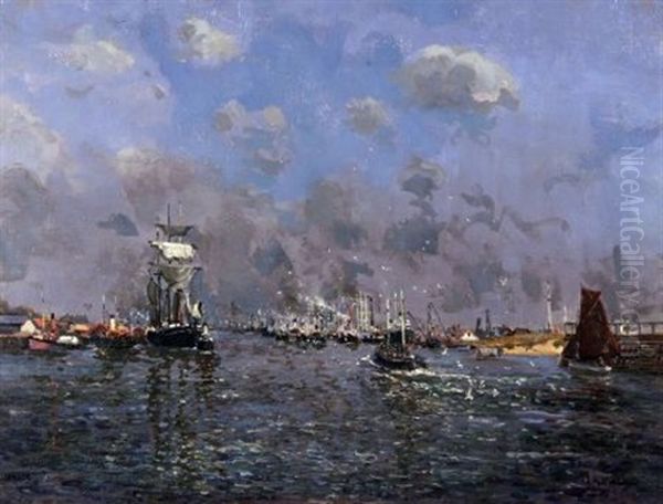 Gulls Following The Fishing Fleet - view 1
