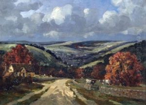 The Stroud Valley Late Oct by Campbell A. Mellon