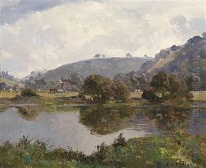 Landschaftsidylle by Campbell A. Mellon