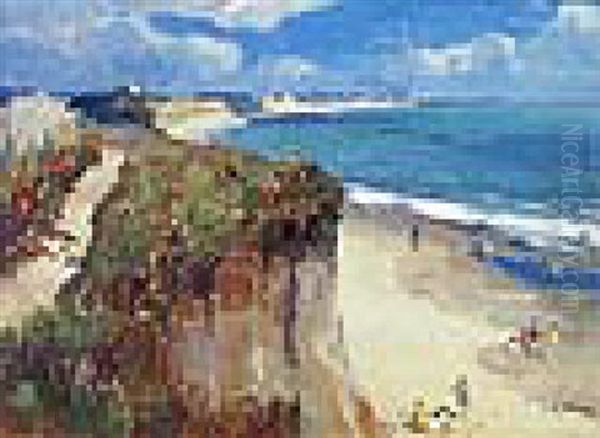 The Beach At Hopton From The Cliffs, Looking Towards Gorleston - view 1