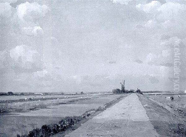 Extensive Landscape With A Windmill - view 1