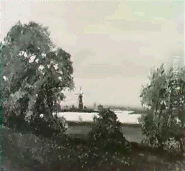 Broadland Scene, Near Wroxham,norfolk - view 1