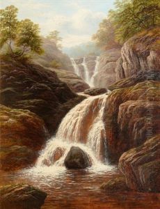 Swallow Falls On The Machno by William Mellor