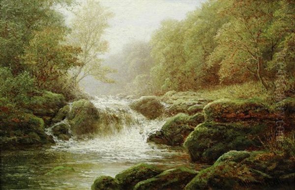 'on The Wharfe, Bolton Woods, Yorkshire'; 'on The Greta, Brignal Bank', A Pair - view 1