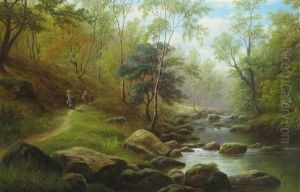 Oak Beck Near Harrogate by William Mellor