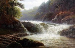 On The Llugwy, North Wales by William Mellor