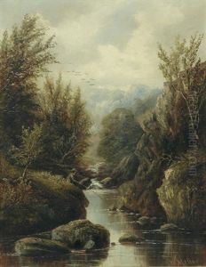 Fishing On A River, North Wales Fishing On A River, North Wales