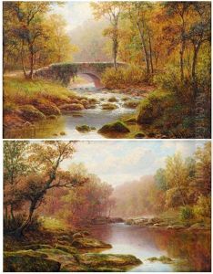 Old Bridge, Bolton Woods, Yorkshire by William Mellor