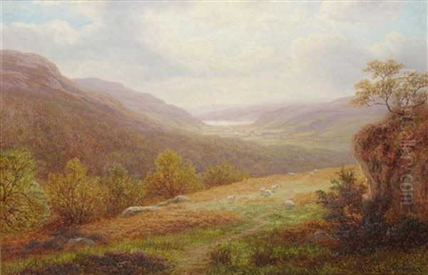 On The Burbage Moors Nr Grindleford, Derbyshire; Nidd Valley From The Moors Nr Lofthouse, Yorkshire (pair) - view 1