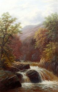 On The Llugwy, North Wales by William Mellor