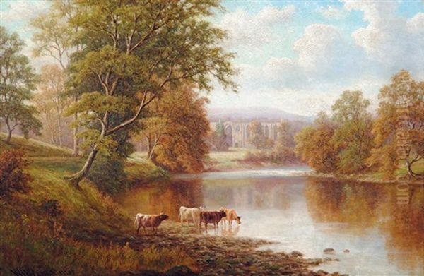 The Wharfe At Bolton Abbey - view 1
