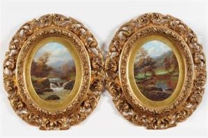 Bolton Woods Wharfedale On The Stuowy, North Wales (pair) by William Mellor