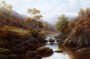 On The Wharfe, Yorkshire (+ Autumn On The Lledr, North Wales; Pair) by William Mellor