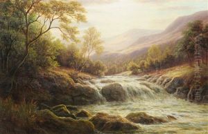 On The Llugwy, North Wales by William Mellor
