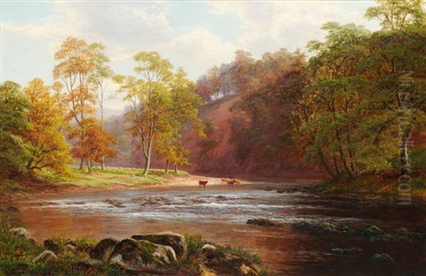 Scar From The Wharfe, Bolton Abbey - view 1