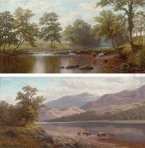 On The Wharfe Near Beamsley, Yorkshire (+ Derwent Water, Cumberland; Pair) On The Wharfe Near Beamsley, Yorkshire (+ Derwent Water, Cumberland; Pair)