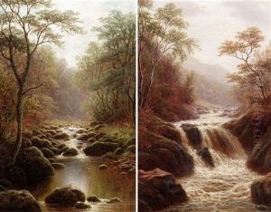 Ben Ghyll, Middleton Near Ilkley (+ On The Machno, North Wales; Pair) by William Mellor