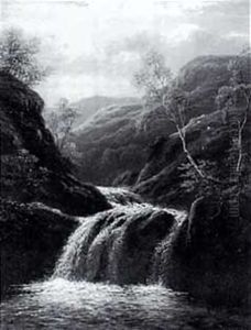 Moutain Stream Near Capel Curig, North Wales by William Mellor