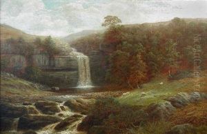 A Waterfall In The Yorkshire Dales A Waterfall In The Yorkshire Dales