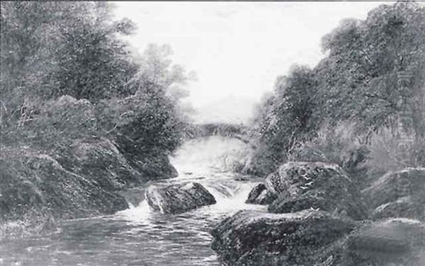 On The Lledr, Near Betty Y Coed - view 1