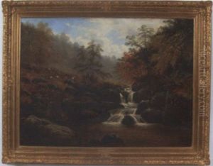 Landscape With Brook And Sheep