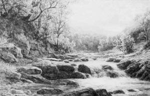 On The River Wharfe, Yorkshire by William Mellor