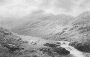 On The Hills Ensdale, Near Grasmere, Westmorland by William Mellor