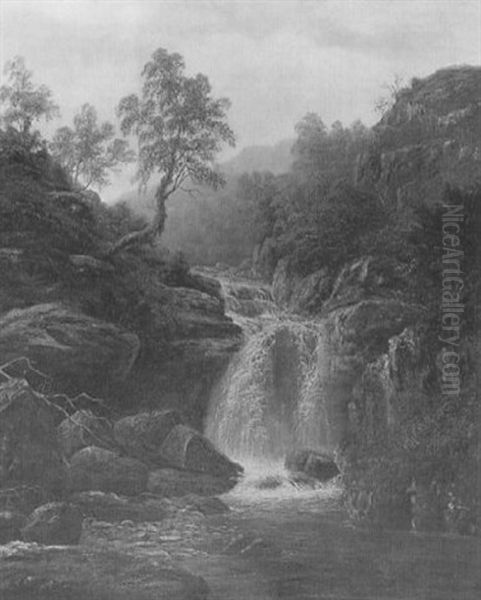 Wasserfall In Cumberland/england - view 1
