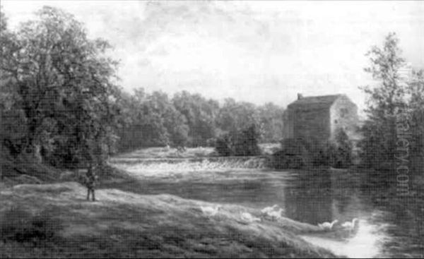 Old Mill On The Nidd Near Knaresborough - view 1