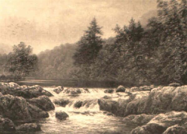 On The Llugwy, Bettws-y-coed, North Wales - view 1
