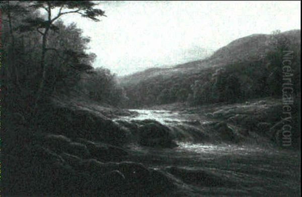 On The Llugwy North Wales - view 1