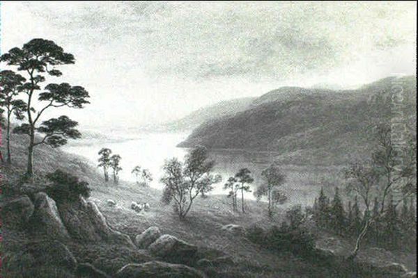 The Three Reaches Of Ulswater From The Hills - view 1